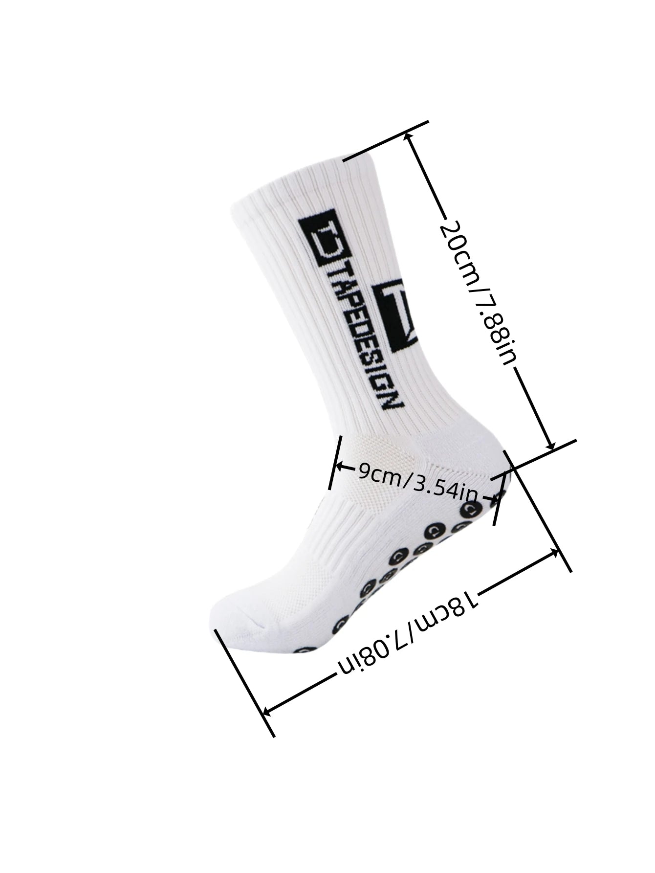 3 pairs of TC anti slip football socks with adhesive points and sports socks
