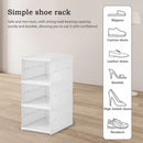 3/6 Layers Foldable Shoes Storage Box Transparent Sneaker Shoes Box Stackable Dustproof Cabinet Shoe Organizers Rack Shelf