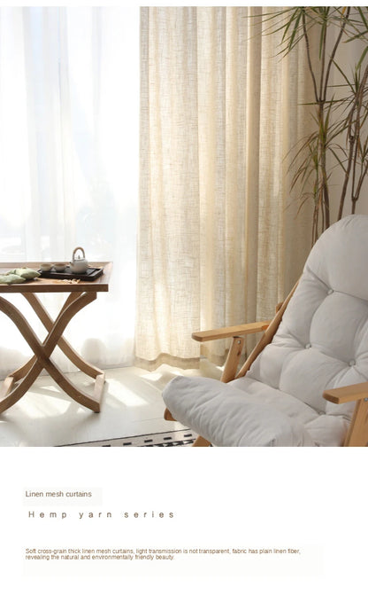 Japanese cotton linen sheer curtains for bedroom living room curtains for study curtain living room set plan curtain tulle