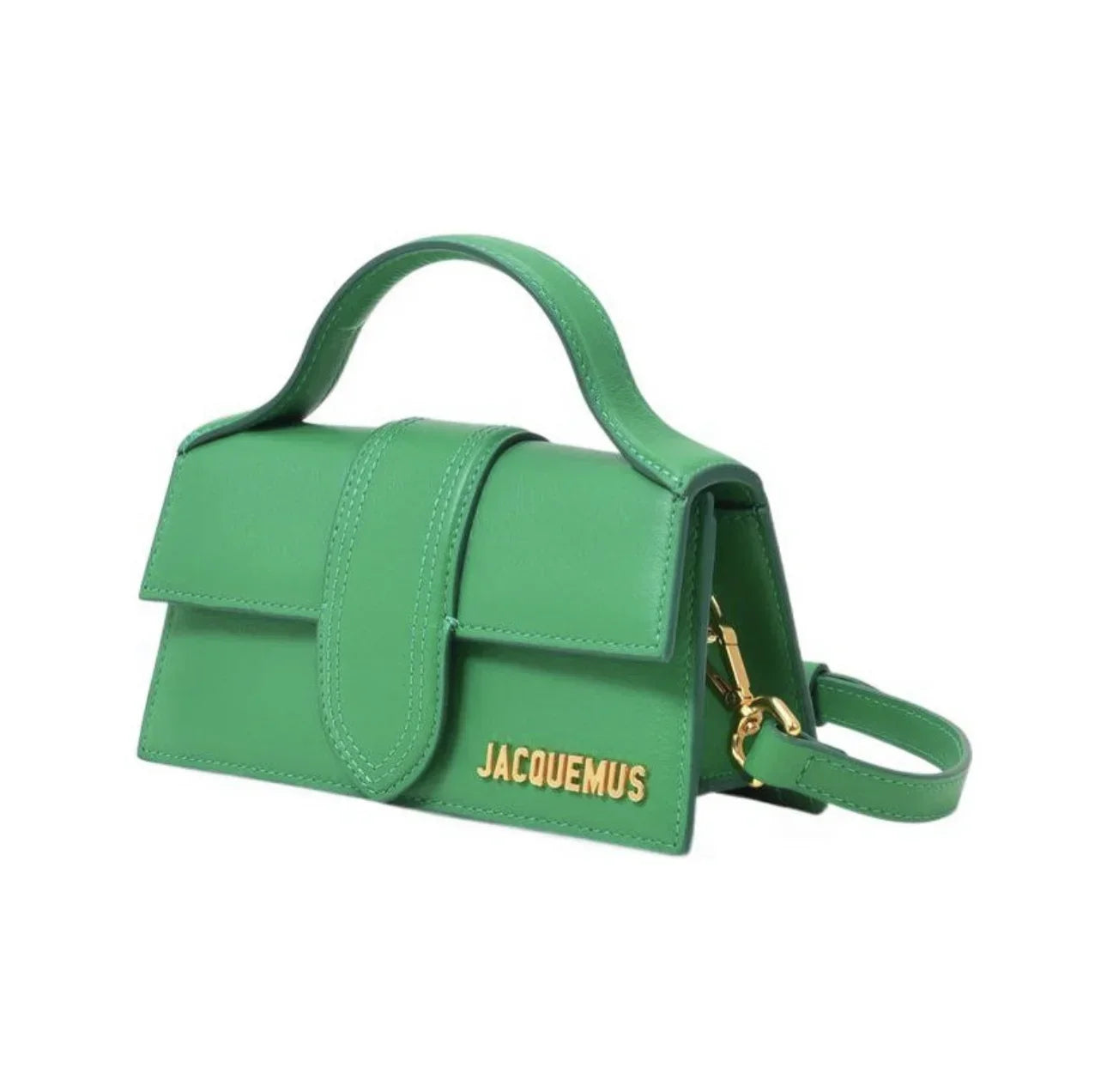 Jacquemus Luxury Yellow Women Top Handle Purse Half Round Design Brand Leather Underarm Flap Shoulder Bag Fashion