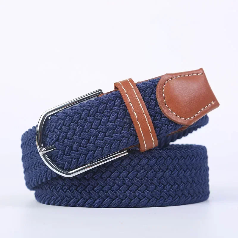 Women's Belt Fashion Casual Woven Elastic Belt Outdoor Sports Military Tactical Strap Climbing Work Belt Unisex Jeans Pants