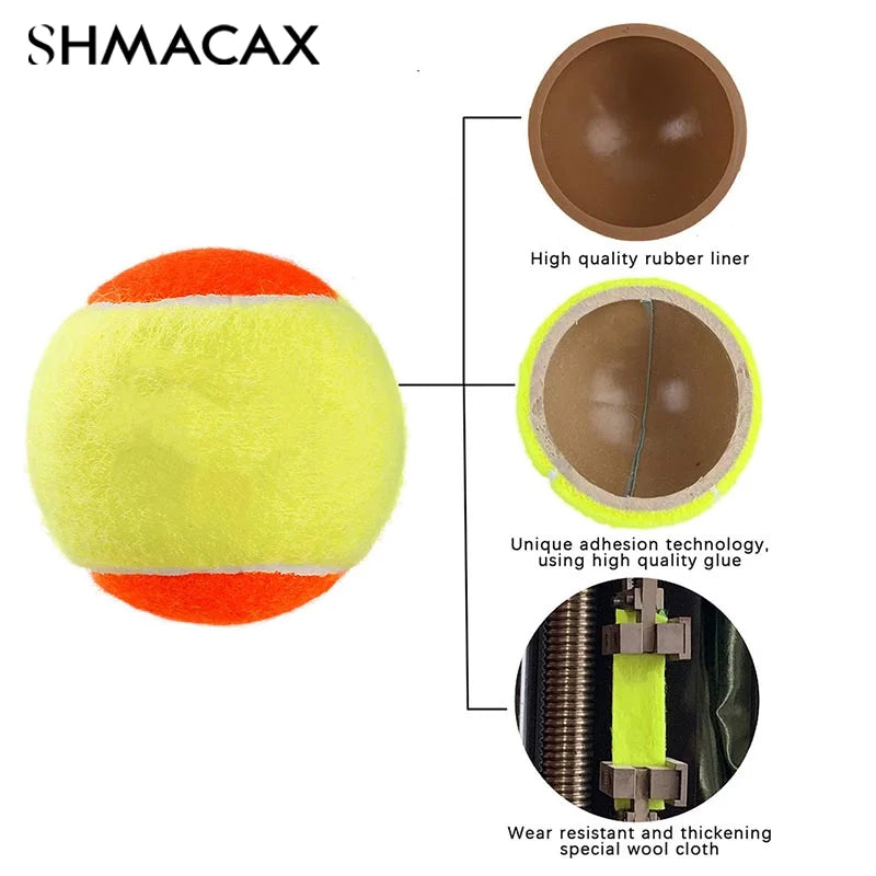 Beach Tennis Balls 50% Standard Pressure Soft Professional Tennis Paddle Balls for Training Outdoor Tennis Accessories