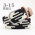 Stretch Woven Belt Unisex Canvas Belts Fashion Casual Student Belt Women Cinturon Male Waistband 105cm