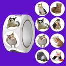 100pcs/500pcs Cartoon Meme Cat Stickers For School Reward Stickers Classroom Decor Encouragement Sticker For Student Teacher