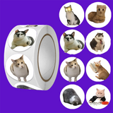 100pcs/500pcs Cartoon Meme Cat Stickers for School Reward Stickers Classroom Decor Encouragement Sticker for Student Teacher