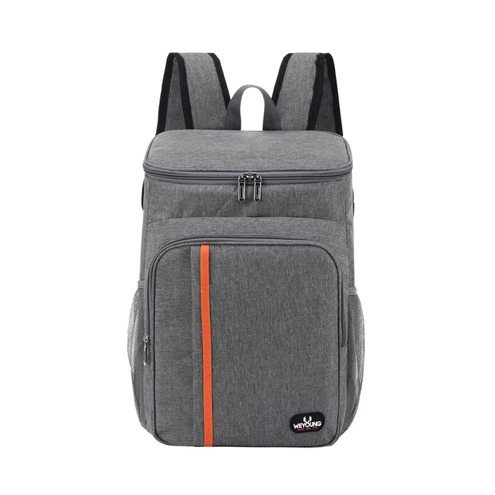 18L Large Capacity Leak-Proof Lunch Backpack Thermal Large Picnic Cooler and Warmer Insulated Bag Outdoor Storage Shoulder Bag