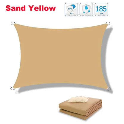 300D Waterproof Sun Shelter Sunshade Protection Shade Sail Awning Camping Shade Cloth Large For Outdoor Canopy Garden Patio