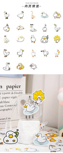 Etori Life46pcs/pack Good Life Duck Album decorative stickers Self-adhesive stickers for DIY student stationery notebook diary