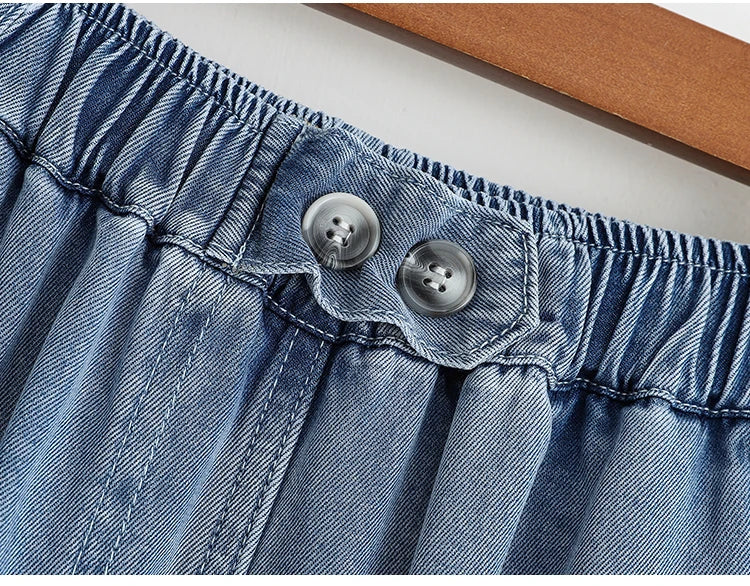 Casual High Waist Chic Slim Straight Tube Full Length Pants Korean Fashion Office Lady Summer Plus Size Clothing