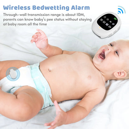 Alarma inalámbrica para enuresis de 40 m, sensor de entrenamiento para ir al baño para adultos mayores, con pulsera para niños y adultos mayores.