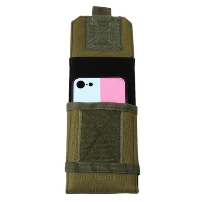 Bolsa de camuflaje para exteriores, soporte para teléfono, funda deportiva para cinturón, impermeable, de nailon, EDC, para caza deportiva, bolsas de camuflaje en mochila