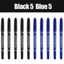 10Pcs Double Tip Permanent Markers Pens Waterproof Oily Fine Tip Black Painting Marker Graffiti Marking Pens School Supplies