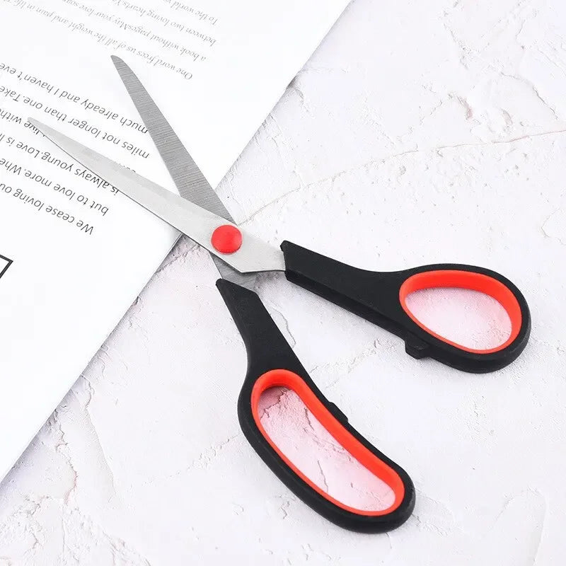3 tijeras de acero inoxidable para estudiantes, tijeras de papelería para el hogar, tijeras multifuncionales de sastre para oficina, corte manual, nuevas