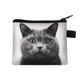 Coin Purse New Animal Cat Children's Wallet Student Portable Card Coin Key Storage Bag Polyester Hand Bag Mini Bag