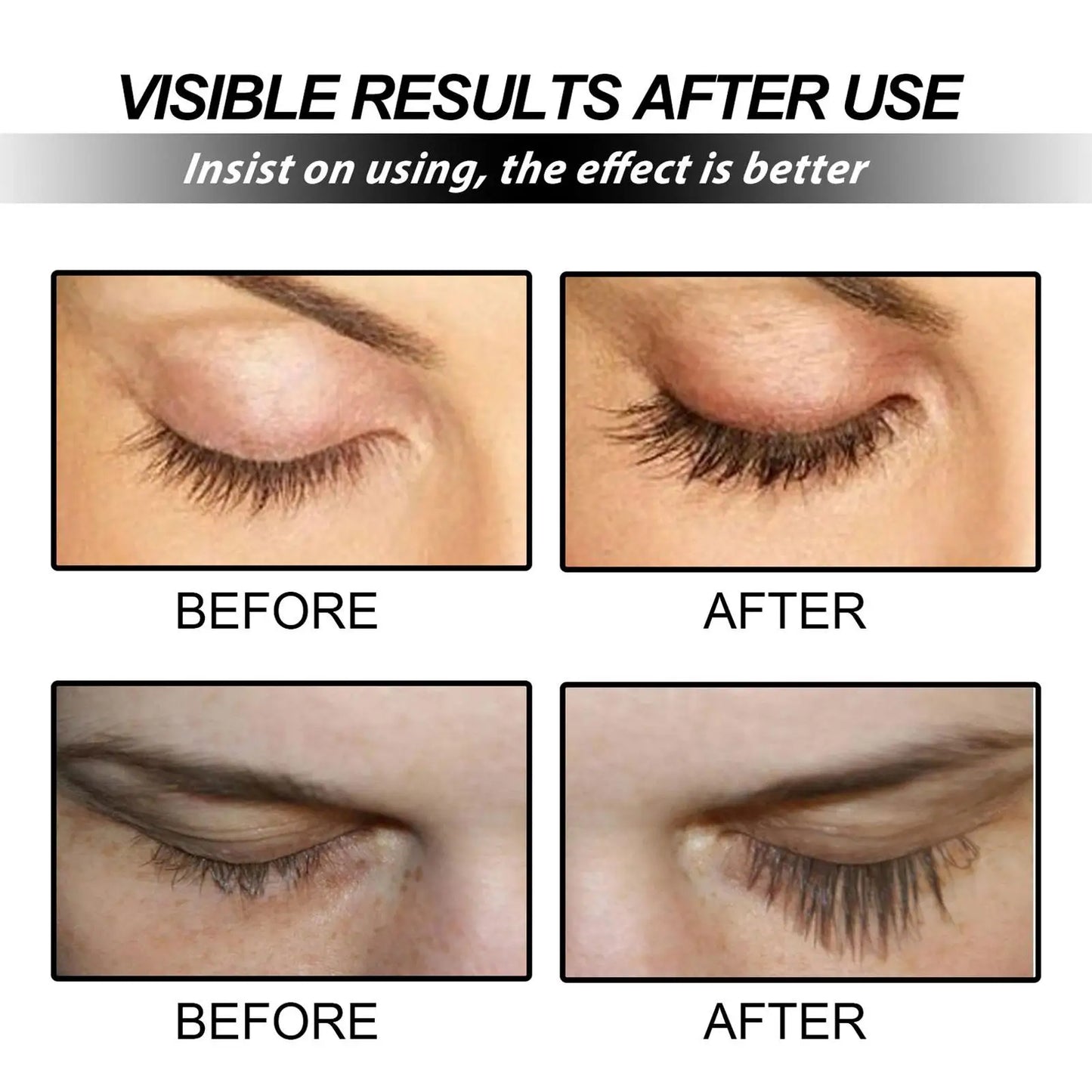 Castor Oil Eyelash Growth Serum Eyelash Enhancer Lengthening Fuller Thicker Lashes Treatment Eyebrow Growth Nourishing 10ml