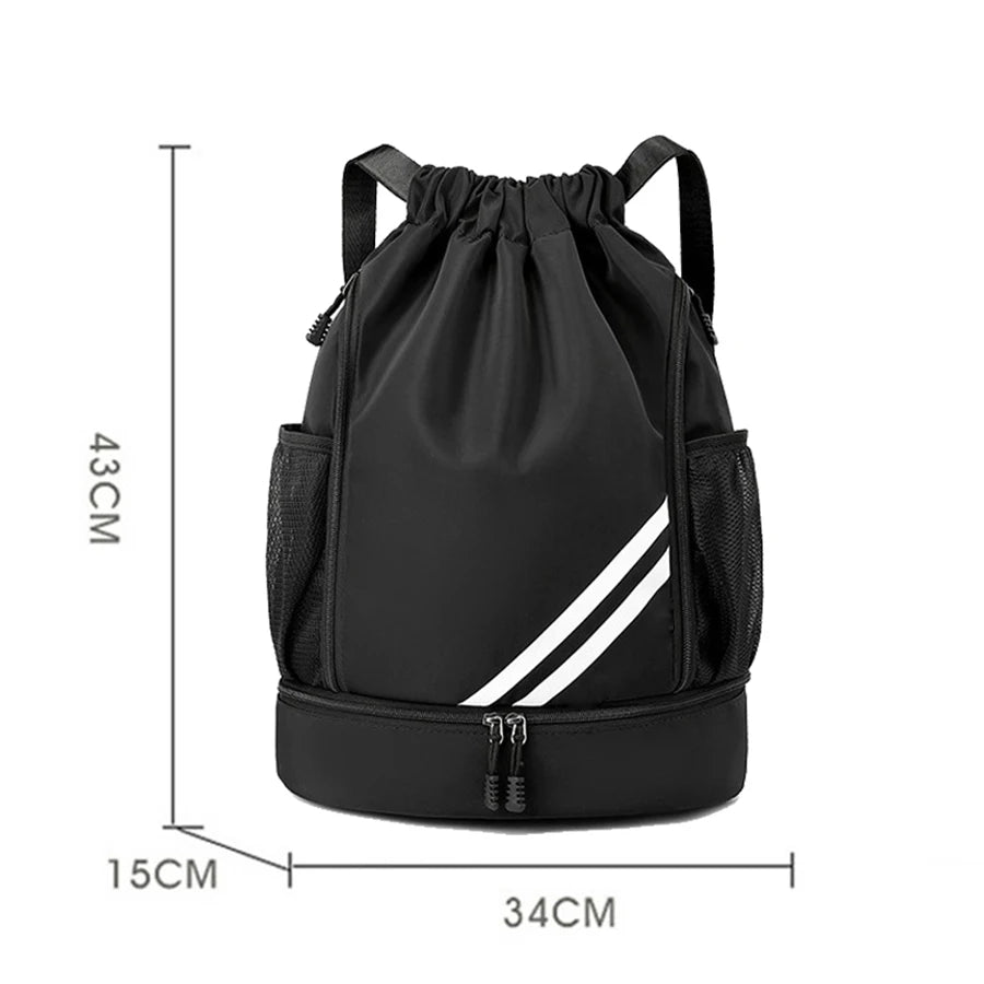 Mochila deportiva con cordón para gimnasio, para mujer y hombre, para baloncesto, fútbol, ​​fútbol, ​​entrenamiento, deportes al aire libre