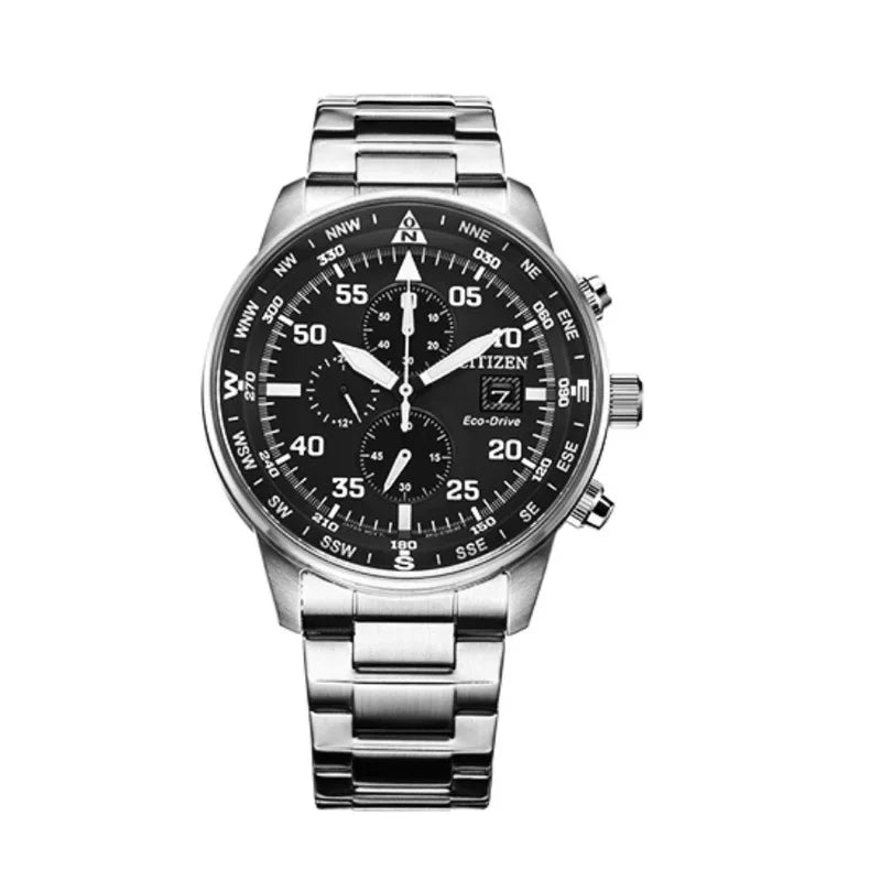 Citizen Fashion Men Stainless Steel Watch Luxury Calendar Quartz Wrist Watch Business Watches for Man Clock Montre Homme