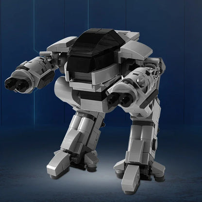 Gobricks UCS Scale ED-209 Robot Model Executing robot mechanical war police Enforcement Series 209 MOC Building Block Gift