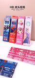 12pcs Disney Spiderman Hb Pencil With Eraser Lotso Elsa Student Stationery Write Draw Pencil Kids School Supplies Wholesale