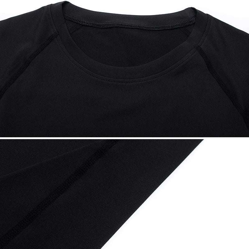 Camiseta de compresión para hombre, transpirable, de secado rápido y con absorción de humedad, ideal para deportes al aire libre.
