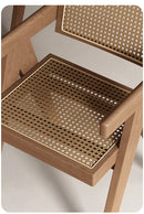 Rattan Nordic Relaxing Design Chair Accent Solid Wood Dining Modern Computer Office Aesthetic Relax Armrest Garden Furniture