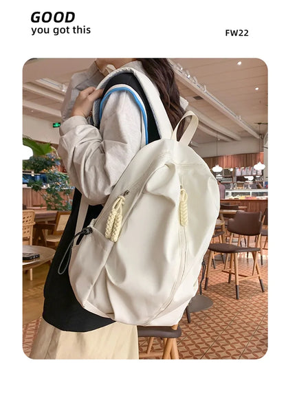 Large Capacity Schoolbag Male and Female High School College Students Simple Leisure Sports Backpack Fashion Travel Backpack