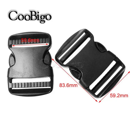 20mm 25mm 32mm 38mm 50mm Plastic Hardware Dual Adjustable Side Release Buckles Backpack Belt Bag Parts Strap Webbing