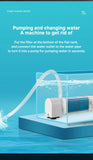 Aquarium Filter Pump Fish Tank Submersible Silent Air Oxygen Aerator Internal Water Pump Aquarium Air Pump Wave Maker 220v