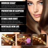 Óleo Capilar com Biotina e Colágeno – Sérum Fortalecedor para o Couro Cabeludo com Extratos Naturais de Alecrim e Ginseng – Para Mais Volume e Espessura – Indicado para Todos os Tipos de Cabelo