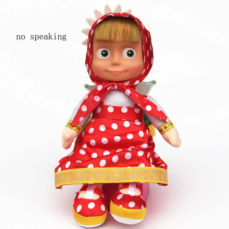 Can Speak Russian Masha Anime Doll Toy For Children Christmas Gifts 24cm