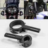 Universal Motor Light Mounting Bracket Auxiliary Light Bar Tube Clamp 22-38/38-64mm for Motorcycle Scooter Mountain Bike ATV UTV