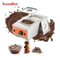 SucceBuy 2 3 Tanks Electric Chocolate Tempering Machine Chocolate cascade Melting Pot for Kitchen home appliance