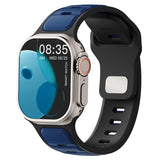 For Iwatch Series 11 10 9 8 7 6 5 4 SE3 Ultra 1 2 Silicone Strap Sports Band for Apple Watch 49mm 46mm 45mm 44mm 42mm 41mm 40mm