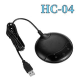 HCSTVCON Microphone Omnidirectional Video Conference Mini Portable 360° Voice Pickup USB Plug for Meeting Business Online Live