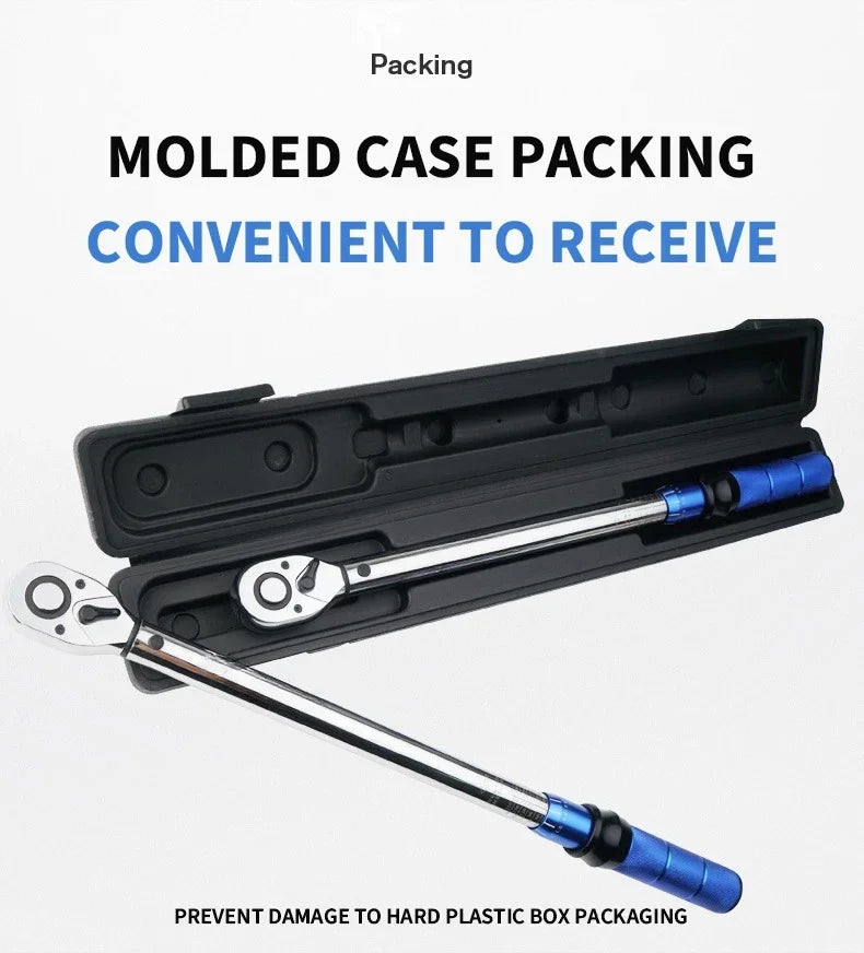 5-60N.m Torque Wrench 3/8 Inch Square Drive Torques Key ±3% High Precision Torque Wrench Professional Bicycle Automotive Tool