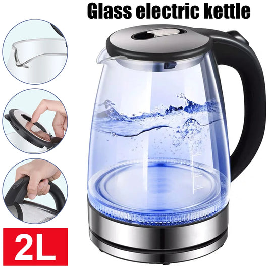 2L Electric Glass Kettle, Infant Thermostatic Milk Regulator Kettle, Hot Water Smart Insulation Pot, Automatic Milk Warming Powder