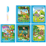 Drawing Coloring Books for Kids Magic Water Book with Pen 2 To 4 Years Old Children Learning  Education Toy Baby Montessori Toys