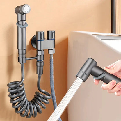 Toilet Cleaning Bidet Toilet Sprayer Set Cold Water Portable Bidet Toilet Accessories Handheld Bathroom Wash Anal Douche