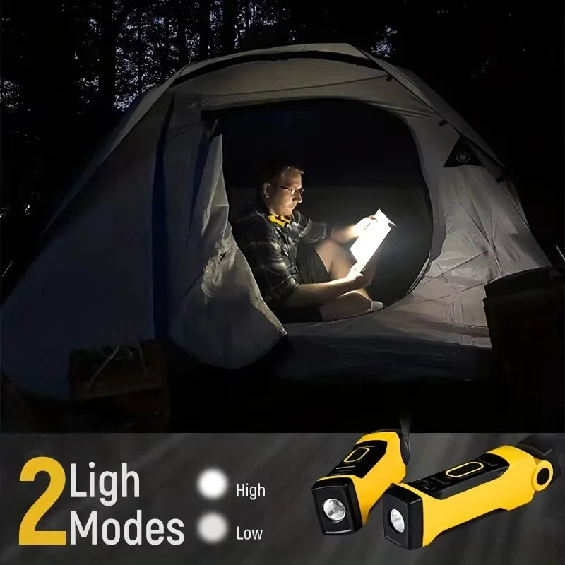 2 Pack Rechargeable LED Neck Reading Light Two Brightness Levels For Reading, Knitting, Camping & Repairing  Led Work Light