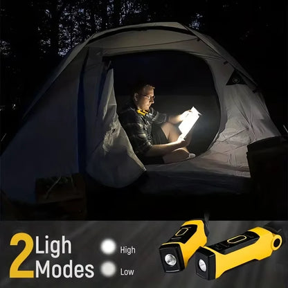 Paquete de 2 luces LED de lectura recargables para el cuello, dos niveles de brillo para leer, tejer, acampar y reparar. Luz de trabajo LED.