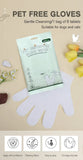 6PCS Cat Dog Disposable Glove Towels Pet Wash Free Glove No Rinse Washing Gloves Towels Deodorizing Dry Cleaning Wet Towels
