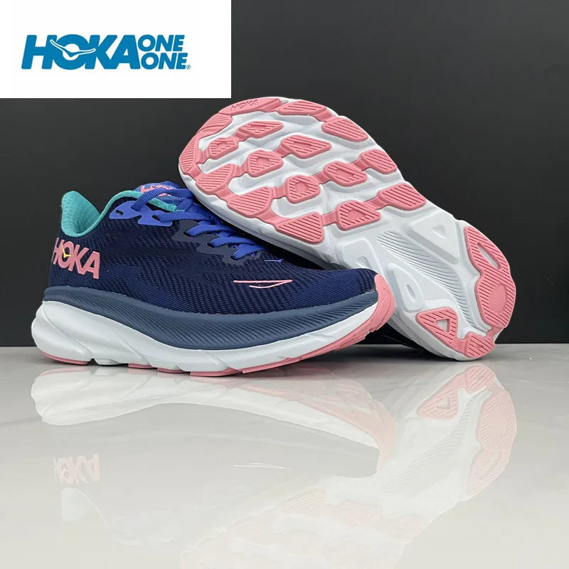 Original Hoka Clifton 9 Running Shoes Mens Women's Lightweight Cushioning Marathon Breathable Highway Trainer Sneakers