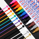 Car Paint Pen Waterproof Car Tire Tread Oil-Based Painting Marker Permanent Auto Scratch Repair Touch Up Paint Pen Quick Dry