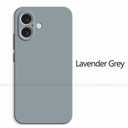 For iPhone 16 Case For iPhone 16 Pro Max Cover Original TPU Luxury Shockproof Liquid Silicone Protective Phone Cover iPhone 16