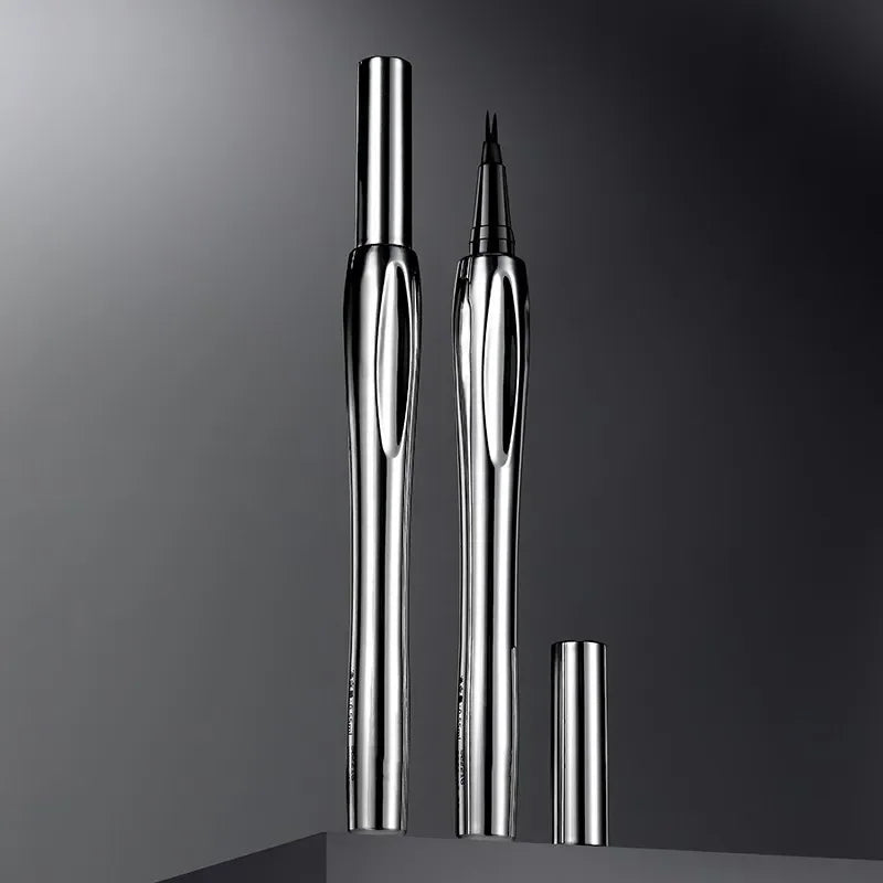 Lápis de sobrancelha de duas garfos, à prova d'água, sem manchas, delineador líquido extremamente fino, não desbota, lápis de sobrancelha tridimensional
