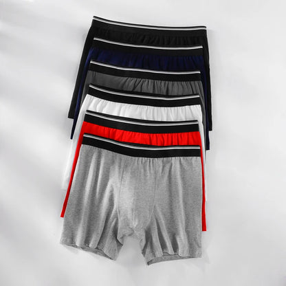 Men's Cotton Boxer Long Leg Underwear Seamless Sexy Man Shorts Breathable Panties Sports Underpants Men