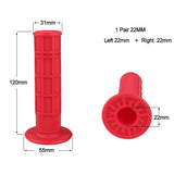 Universal Motorcycle 7/8" 22mm Grips Durable Rubber Handlebar ATV Quad 22mm Left and Right Handlebar Grips Motocross Accessories