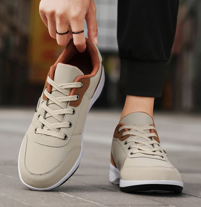 New Balance Men's Leather Shoes Sneaker Trend Sport Shoes Breathable Men's Sneakers Non-slip Footwear Holiday Shoes for Men