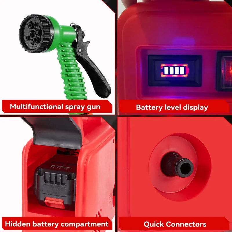 ONEVAN 260W Electric Water Pump 150M Cordless Watering Machine Rechargeable Garden Watering Tools For 21V 18V Battery