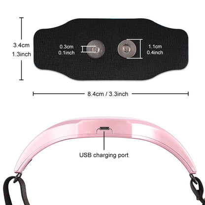 Masajeador de cabeza eléctrico para aliviar el dolor de cabeza y la migraña. Terapia para aliviar el insomnio y la migraña. Máquina de recarga para la relajación de la cabeza. Cuidado de la salud.